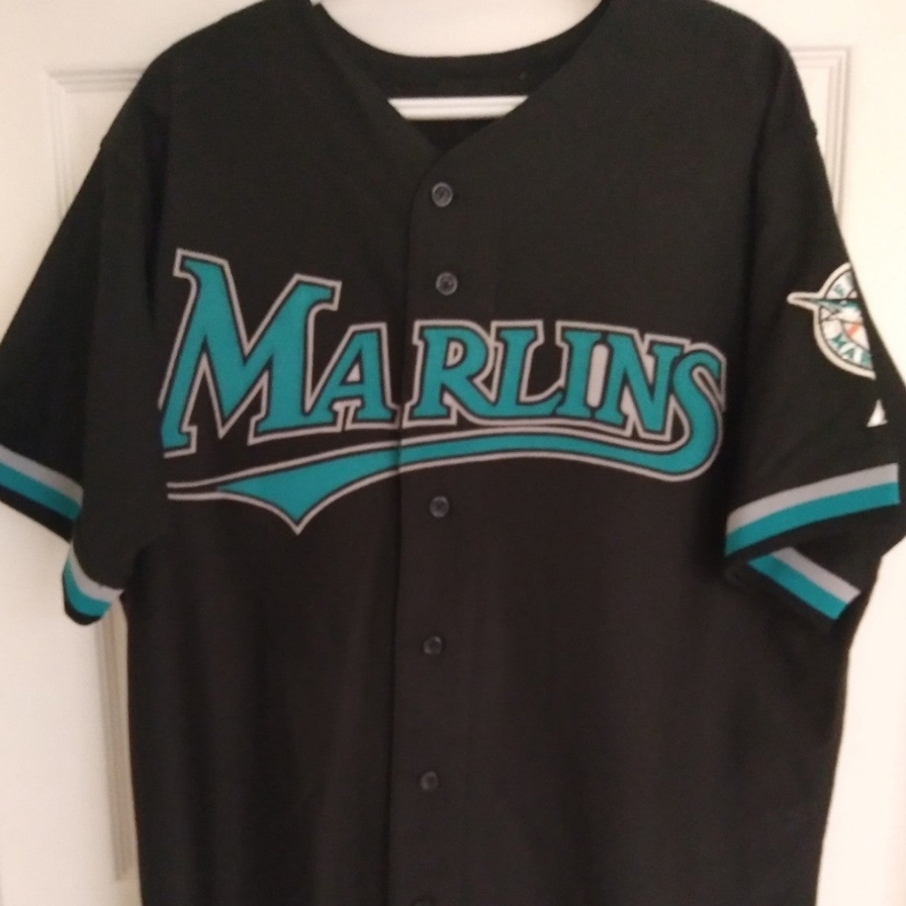 Miami Marlins Jeff Abbott Game Worn Jersey